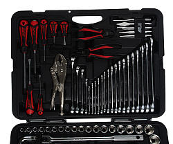 JTC-H156C Набор инструментов 1/4" & 1/2" 6-гранный (в кейсе) 156 предметов JTC /1