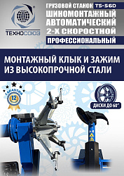 TS-56D Грузовой автоматический двухскоростной шиномонтажный станок 14-56” 