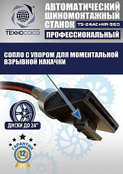 Станок шиномонтажный автомат с приспособлением "третья рука" 10-24", TS24AC+HR360 